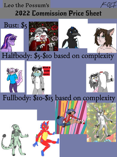 2022 commission sheet pt. 2